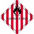 Bsc Preferred 4 x 4'' - ''Flammable Solid - 4'' Labels S-364